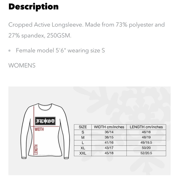 Cropped Active Long Sleeved Top - XL - 2 Colours Avail - Picture 5 of 6